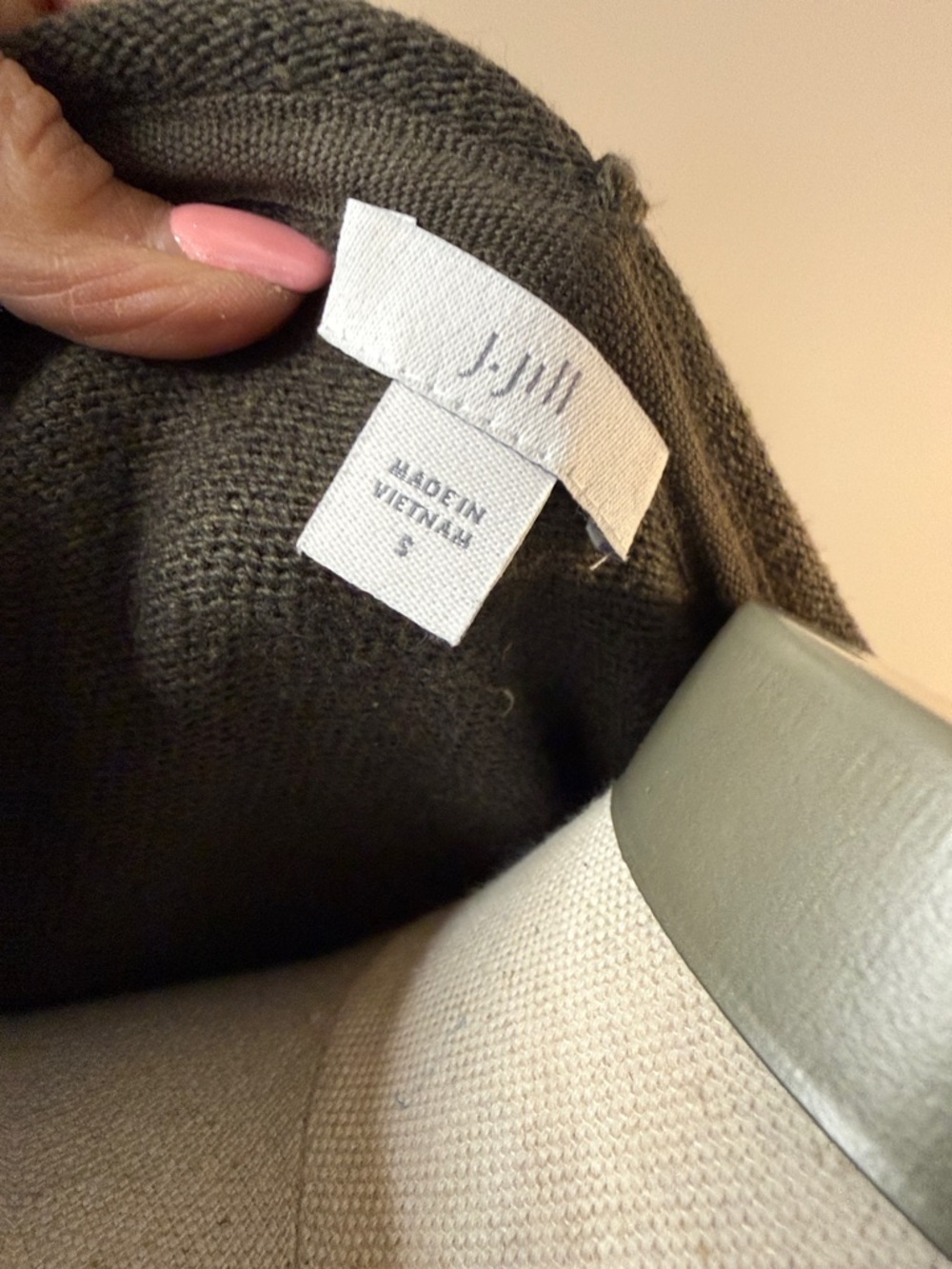J. Jill Women's Leopard Print Crewneck Sweater - Green Black - Picture 3 of 8
